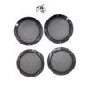 Fauful 4Pcs 6.5 Inch Speaker Grills Covers Mesh Guard Protective Case Black Universal view 4