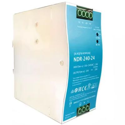 (1PC) NDR-240-24 240W Single Output Industrial DIN RAIL 24V 10A