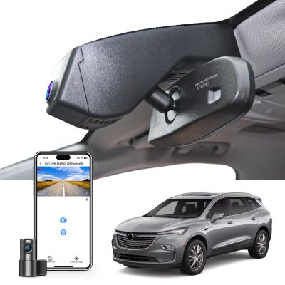 Mangoal Front 4K & Rear 1080p Dash Cam for Buick Enclave 2018-2024 (Model A), Base Essence Premium Avenir Preferred, Model A & Model B Have Same Models Years but Vehicle Sensor Cover are Different