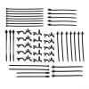 45pcs Push Mount Cable Zip Tie And Wire Clips Kit,Push Mount Wire Ties,Automotive Clips Nylon Wire Harness Clips view 1
