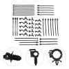 45pcs Push Mount Cable Zip Tie And Wire Clips Kit,Push Mount Wire Ties,Automotive Clips Nylon Wire Harness Clips view 3