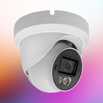 5MP Full Color Security IP Camera, 3K PoE IP Dome Security Camera with Smart Dual Light, Two Way Talk, 98ft Night Vision, 110Wide Angle, IP66 Waterproof, Full Metal Housing, Human/Vehicle Detection