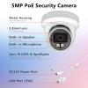 5MP Full Color Security IP Camera, 3K PoE IP Dome Security Camera with Smart Dual Light, Two Way Talk, 98ft Night Vision, 110Wide Angle, IP66 Waterproof, Full Metal Housing, Human/Vehicle Detection view 3