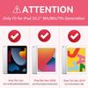 BMOUO Case for iPad 9th 8th 7th Generation (iPad 10.2 inch, 2021/2020/2019), Shockproof Protective iPad 10.2 Case with Built-in Stand/Pencil Holder, Magenta view 2