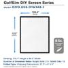 Elite Screens 9.8ft x 8ft Golf Impact Screen with Grommets, DIY Multi-Sport Projection Screen for Home Golf Simulators, DIY9.8X8-IPW360-F view 2