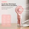 Chpbolly Portable Handheld Fan Handheld Fan USB Rechargeable Portable Misting Fan Water Mist Fan With 4 Adjustable Speed Cooling Powerful Quiet Hand Fans For Outdoor Camping TravellingPink view 2