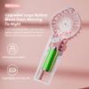 Chpbolly Portable Handheld Fan Handheld Fan USB Rechargeable Portable Misting Fan Water Mist Fan With 4 Adjustable Speed Cooling Powerful Quiet Hand Fans For Outdoor Camping TravellingPink view 3
