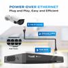 4COVR PoE Security Camera System, AI Human/Vehicle Detection, 8 Channel 8MP PoE NVR 2TB HDD, 6Pcs 8MP Wired Commercial Bullet IP Camera IP67 Night Vision, 24/7 Home Surveillance Outdoor, LY37EX8M0806 view 3