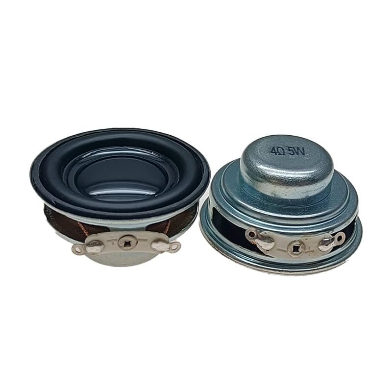 CCeCCe 2 Pack Portable Bluetooth Speaker Magnetic Speaker Replacement 40mm 4Ohm 5W Full Range Bass Internal Loudspeaker Parts for JBL Creature Satellite Smart Alarm Clock Emergency Radio Arduino