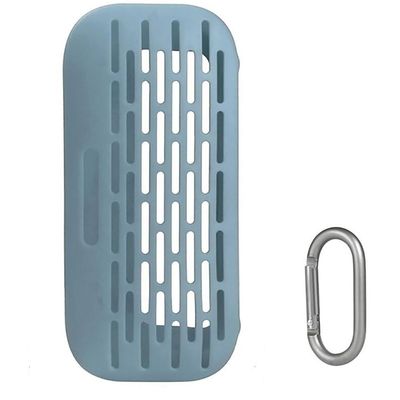 Carry Case Protective Pouch Sleeve Cover Protector for Bose Soundlink Flex Bluetooth SpeakeWaterproof Rubber Carring Pouch Protective Sleeve with Metal Hook. (Blue)