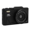 4K Digital Camera, Compact Travel Camera, 64MP 18X Zoom Autofocus Retro Compact Digital Camera with 3 Inch Flip Screen for Travel Photography Vlogging (Black) view 1