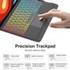 for iPad Air 11 inch case with Keyboard (M2, 2024), iPad Pro 11 inch (4th/3rd/2nd/1st Gen) & iPad Air 5th/4th Gen 10.9, Built-in Pencil Holder, Trackpad,Rainbow Backlit, Portrait/Landscape Dual Mod view 3