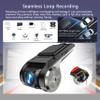 METEESER USB Car DVR Camera Video Recorder, USB Dash Cam, WDR Full HD Dash Camera Car Driving Recorder with 64GB Micro SD Card, Wide Angle, Loop Recording Night Vision ADAS 24Hours Monitor view 4