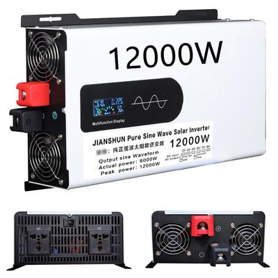 5000W/6000W/8000W/10000W/12000W Pure Sine Wave Power Inverter 12V/24V/48V/60V/72V/96V to 110V/230V RV Car Adapter Power Converter Solar Power Inverter,12000W-60Vto220V