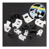 RWRAPS 50pcs Cable Tie Saddle Type Installation Plastic Base Wire Clip Wire Fixing Seat Screw Hole Cable Tie Mounting Seat Hardware Nut(STM-1-01) view 1