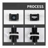 RWRAPS 50pcs Cable Tie Saddle Type Installation Plastic Base Wire Clip Wire Fixing Seat Screw Hole Cable Tie Mounting Seat Hardware Nut(STM-1-01) view 2