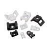 RWRAPS 50pcs Cable Tie Saddle Type Installation Plastic Base Wire Clip Wire Fixing Seat Screw Hole Cable Tie Mounting Seat Hardware Nut(STM-1-01) view 4