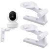 2pcs Camera Wall Mount Compatible with Reolink E1 / E1 Pro, White Camera Wall Bracket Adjustable Ceiling Camera Mount for Mercury TPLINK, 4 Rubber Plugs 4 Screws view 1
