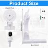 2pcs Camera Wall Mount Compatible with Reolink E1 / E1 Pro, White Camera Wall Bracket Adjustable Ceiling Camera Mount for Mercury TPLINK, 4 Rubber Plugs 4 Screws view 2