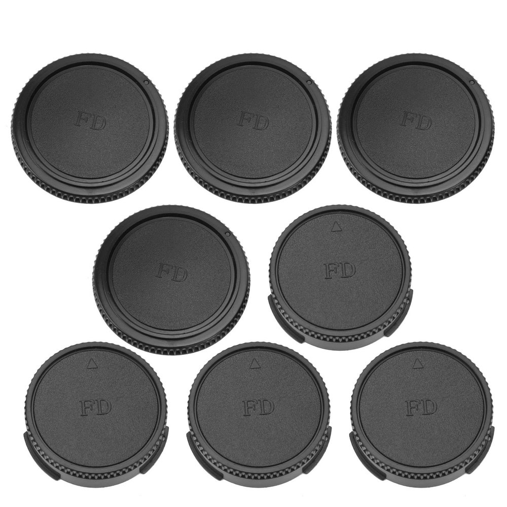Camera Lens Body Set, Compatible FD Mount Lens Camera, Prevent Dust, Smudges, Scratches, Lightweight, Portable, Sturdy, Black