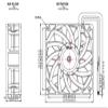 AJSWISH XY-12038B2H Refrigerator Freezer Fan XY12038B2H 110-240V 12CM 12038 Display Cabinet Condenser Mute EC Fan view 3
