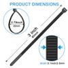 Aroono Black Zip Ties-3 inch, 1000PCS, 18lbs Strength-UV Resistant, High/Low Temperature Resistant, Durable-Ideal for Desktop Storage, Home, Fence, Green Plants view 2