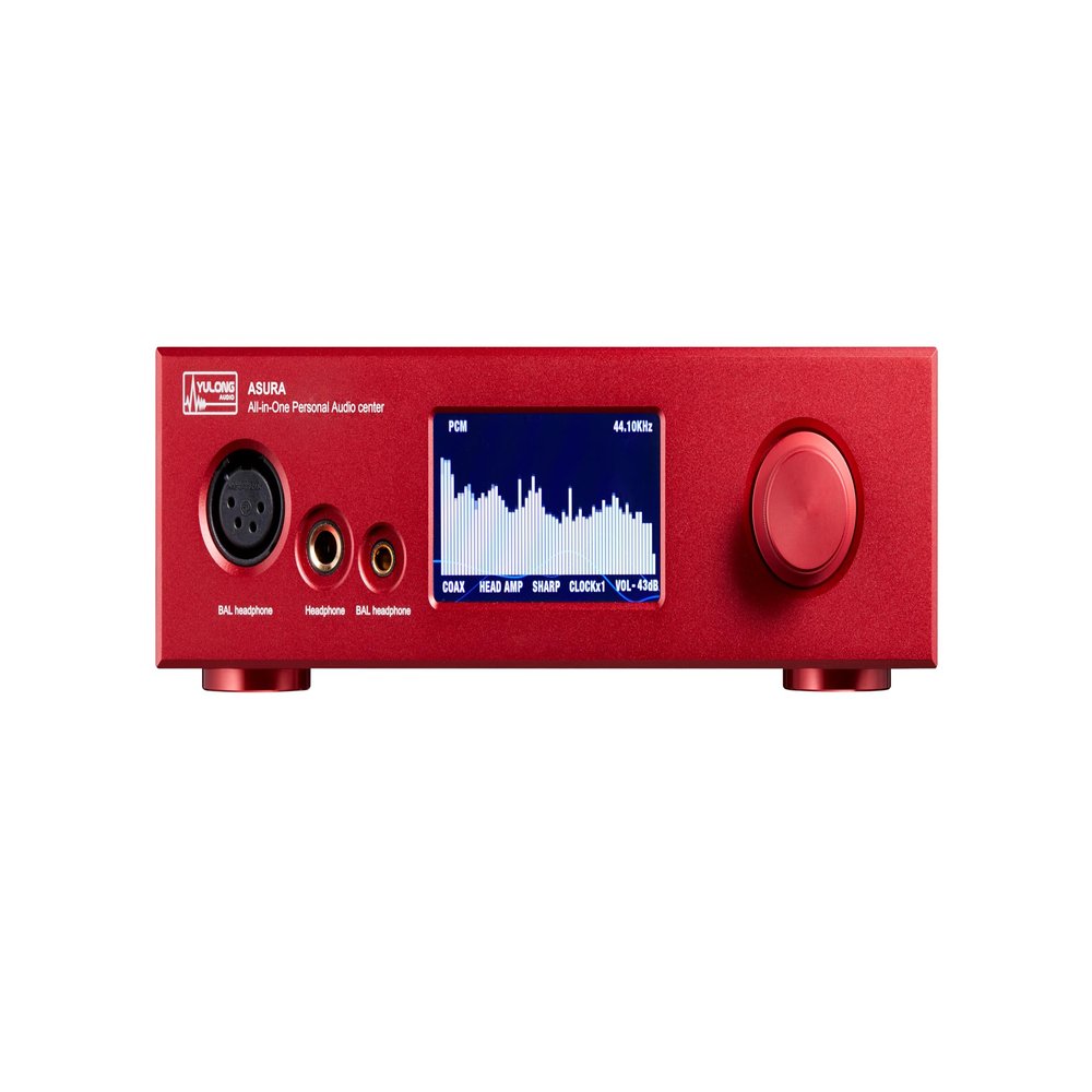 Yulong Asura Network Streaming Player Decoder Headphone Amp with Local Synchronized ClockRed