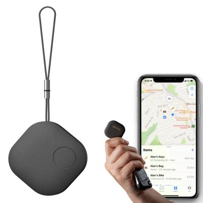 Air Tags-1 Pack Bluetooth Item Finders Work for Apple Find My APP(iOS Only) Tracker Tags for Keys, Luggage, Backpack, Smart Tag with Lanyard