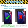 GFRGTFHYT Keyboard Case for Samsung Galaxy Tab S9 FE 5G 10.9 Inch/S9 11 Inch 2023 with 360 Degree Rotating Slim Stand Cover with Detachable Wireless Keyboard & Pen Holder, Cute Pug Dog view 2