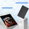 GFRGTFHYT Keyboard Case for Samsung Galaxy Tab S9 FE 5G 10.9 Inch/S9 11 Inch 2023 with 360 Degree Rotating Slim Stand Cover with Detachable Wireless Keyboard & Pen Holder, Cute Pug Dog view 3