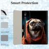 GFRGTFHYT Keyboard Case for Samsung Galaxy Tab S9 FE 5G 10.9 Inch/S9 11 Inch 2023 with 360 Degree Rotating Slim Stand Cover with Detachable Wireless Keyboard & Pen Holder, Cute Pug Dog view 4