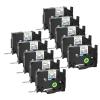GREENCYCLE 10 Pack Compatible for Ptouch AZe TZ Tape TZe-211 TZ-211 6mm 0.23 Laminated White Label Tape AZe211 TZ211 for Ptouch Label Maker PT-H110 PT-D610BT PT-D410 view 1