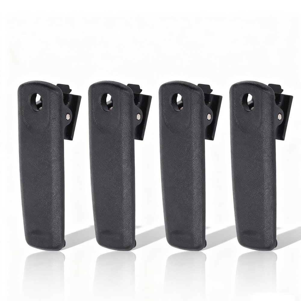 4Pcs Black Radio Belt Clip, Replacement for HX400 W, VX290, SBR-29LI, ABS Material, for Two Way Radios