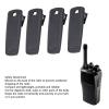 4Pcs Black Radio Belt Clip, Replacement for HX400 W, VX290, SBR-29LI, ABS Material, for Two Way Radios view 4