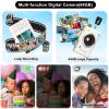 kiisda Digital Camera, Upgrade FHD 1080P Digital Camera for Kids with 64 GB SD Card,16X Zoom Anti-Shake, Compact Small Camera for Teens Adult Beginner Idea Christmas Birthdays Gift,White view 3