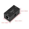 2PCS RJ45 POE Power Supply Module for Network IP Camera with LED Power Light, High Stability 10 per 100Mbps Rate POE Ethernet Adapter (Black) view 2