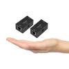 2PCS RJ45 POE Power Supply Module for Network IP Camera with LED Power Light, High Stability 10 per 100Mbps Rate POE Ethernet Adapter (Black) view 3