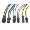 ARETV 2 3 4 6 8 Pin JST Motorcycle Waterproof Connector, Car Rearview Mirror Wiring Harness Black Compatible(6P Wire Harness,1 Pc) view 3