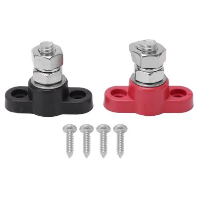 NDNCZDHC Power Distribution Block with M8 Studs 2 Colors Robust Easy Installation for Solar Trucks Buses DC 48V