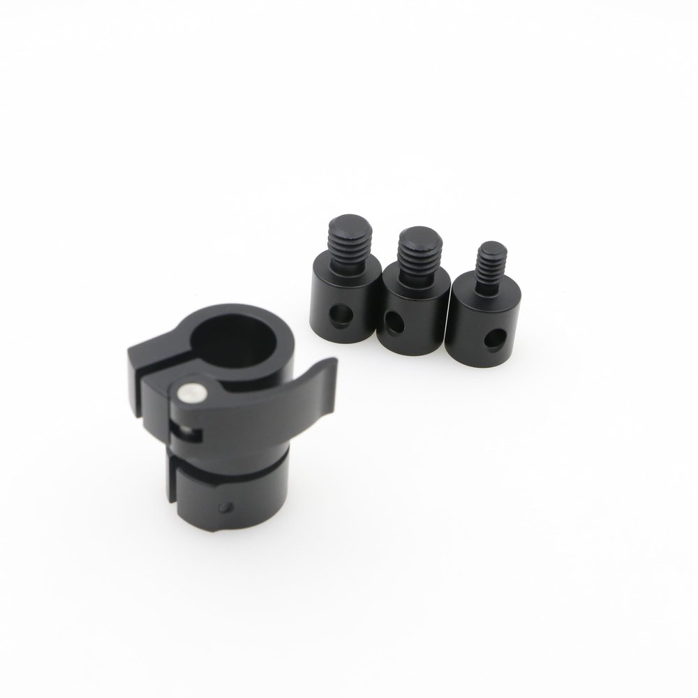 Alvins Quick Release Microphone Adapter, Upgraded Quick-Replaceable Mic Holder Connector, for Microphone Arm Handheld Boom Pole Mic Adapter with 3/8", 1/4" Screw