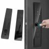 Asixxsix Smart Fingerprint Door Lock, IP66 Weatherproof Fingerprint Door Lock with APP Control, Aluminum Alloy Keyless Entry Door Lock with Handle for Home and Commercial Use view 2