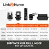 Link2Home Pop Up Outlet with 2 AC Power Outlets, 2 USB A/C Ports, 2.4A Fast Charge, Splash Resistant, Stainless Steel Retractable Socket for Kitchen Counter or Desk view 4