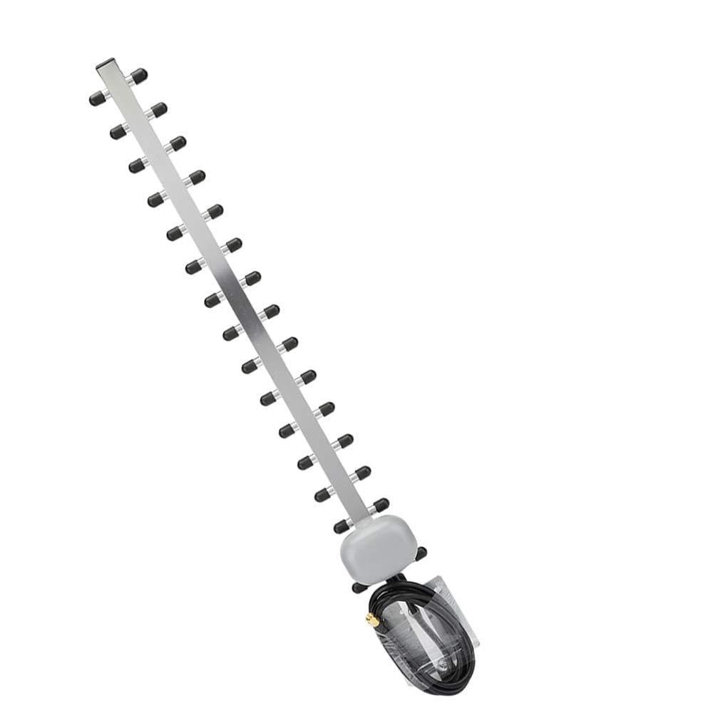 Yagi Antenna, Gold Plated Interface Aluminum Alloy High Gain 4G 25dBi Stable Network Card Antenna for Home