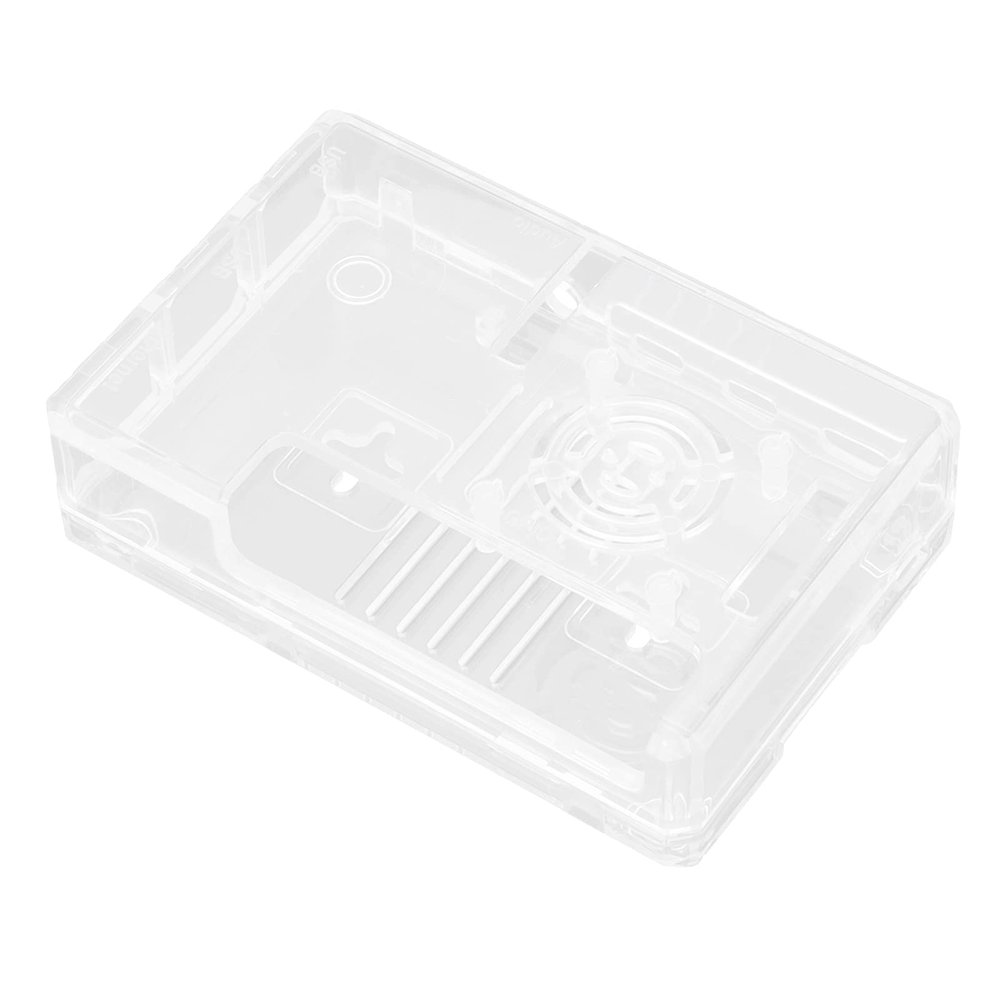 ABS Protective Enclosure, Enclosure ABS Case Microcomputer Cooling Shell with Non Slip Mat for 4 Model B, Computer Cases (Without Fan)
