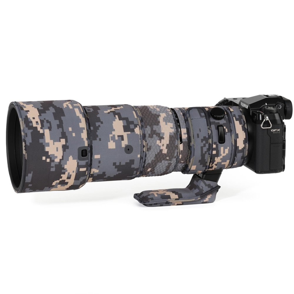 CHASING BIRDS Lens Camouflage Waterproof Coat for FUJIFILM GF 500mm F5.6 R LM OIS WR Rainproof Lens Protective Cover Version IV (Digital Camouflage, with 1.4X TC)