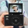 4K Digital Camera for Photography, 18X Zoom Autofocus Retro Video Camera Camcorder with 3 Inch Flip Screen, 64MP Travel Compact Camera for Selfie Vlogging (Black) view 3