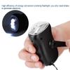 Hand Crank Rechargeable Solar Flashlight, LED Emergency Torch with Hand Operated Generator for Camping, Mountain Climbing and Survival view 4