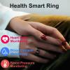 YuYolex Smart Ring Fitness Rings for Men Women, Fitness Tracker Heart Rate Blood Pressure Ring Sleep Tracker Calories Step Counter, Waterproof Health Smart Rings for Android iOS Phones view 2