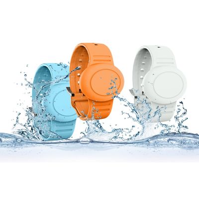 Airtag Holder for Kids,3 Pack Silicone Waterproof Hidden Bracelets for Kids, GPS Tracker Wristbands Compatible with Apple Airtag (Glow Orange/Glow Blue/Glow White)