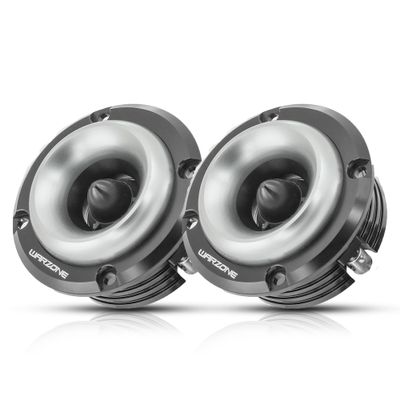 Warzone 2X WZ20TW 2.88-Inch Super Tweeter Speaker, 4 Ohm, 1000W Total Max Power, 105dB Sensitivity, Titanium Diaphragm, CCAW Voice Coil for Pro Car Audio (Pair)